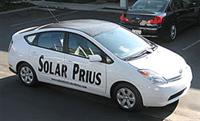 Солнцемобиль. Тойота Приус с солнечными батареями. Solar Toyota Prius - гибридный автомобиль, использующий бесплатную энергию Солнца
